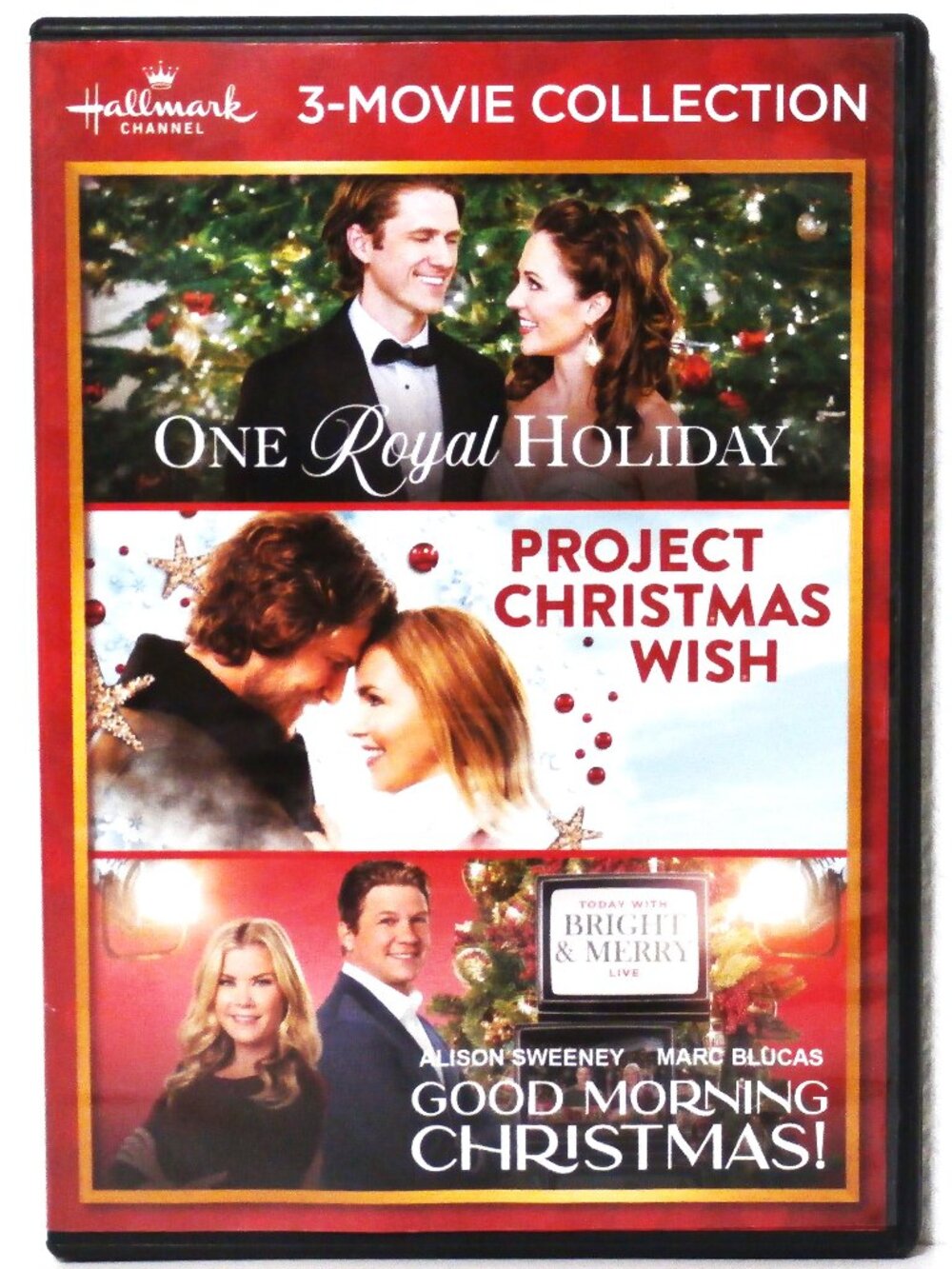 HALLMARK 3-MOVIE DVD One Royal Holiday / Project Christmas Wish / Good Morning C
